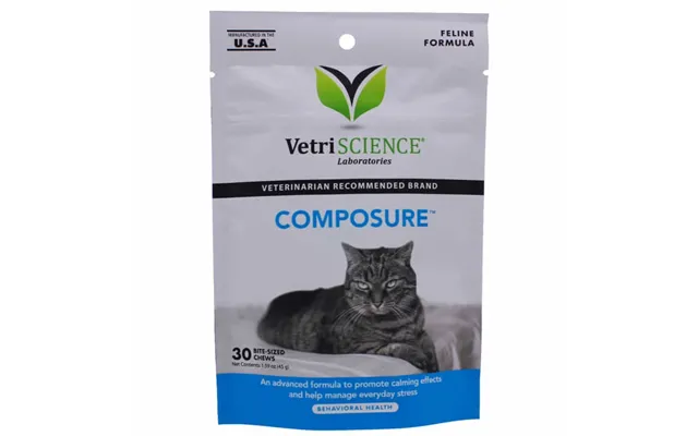 Vetriscience Composure Calming Under Stress In Cats - 30 Tablets