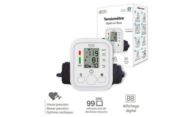 Vog Protect Digital Arm Blood Pressure Monitor Zk-b869ya