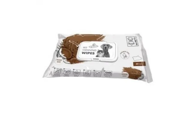 Wet Wipes With Coconut For Dogs And Cats - 40 Pieces