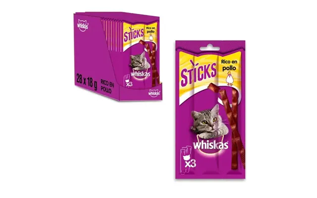 Whiskas Chicken Sticks 28x18gr Bag