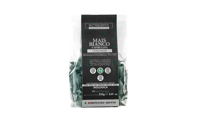 White Corn Flour Pasta With Spirulina Bio - 250 G