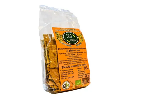 Wholemeal Biscuits With Chilli - 150 Gr