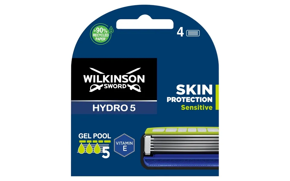 Wilkinson Sword Hydro 5 Replacement Cartridges Sensitive Skin Protector 4 Pcs