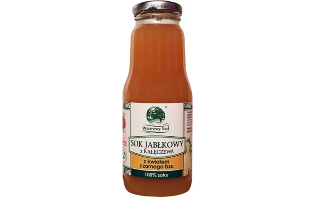 Wind Orchard Apple Juice From Kaleczew With Black Flower