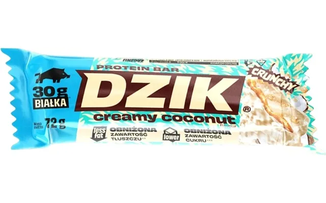 Wk Dzik Protein Bar Crunchy Coconaut 72 G