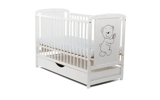 Wooden Cot With Drawer With Lid - Timmi