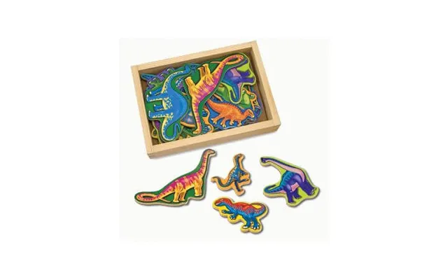Wooden Dinosaurs With Magnets - 3 Years
