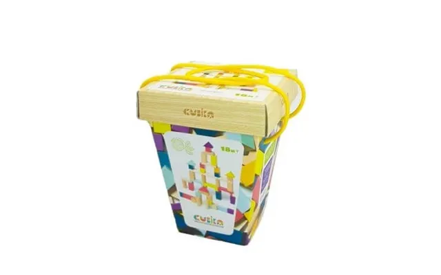 Wooden Game Set Of 50 Construction Pieces - Cubika