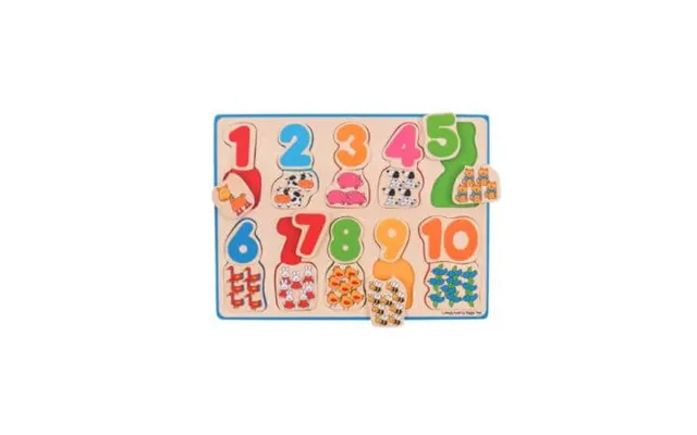 Wooden Puzzle Numbers And Colors - 1 Year