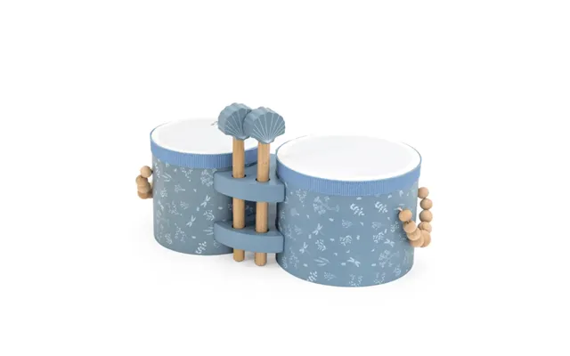 Wooden Toy Bongos - Blue