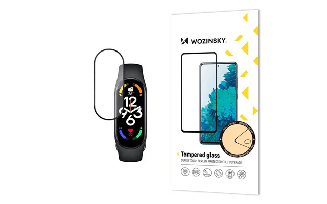 Wozinsky Full Glue Xiaomi Mi Band 7 Screen Tempered Glass Black