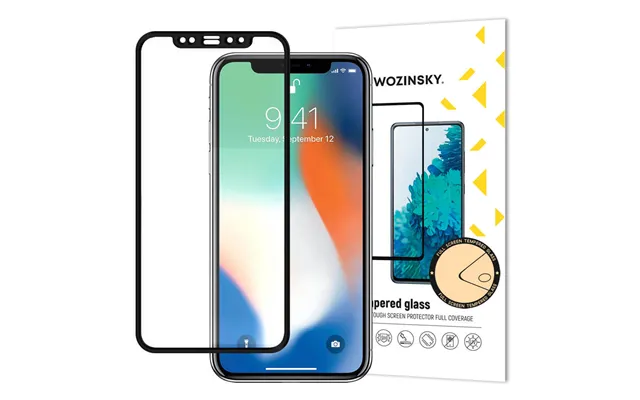 Wozinsky Super Tough Full Glue Full Screen Tempered Glass With Case Friendly Frame Apple Iphone Xr Iphone 11 Black