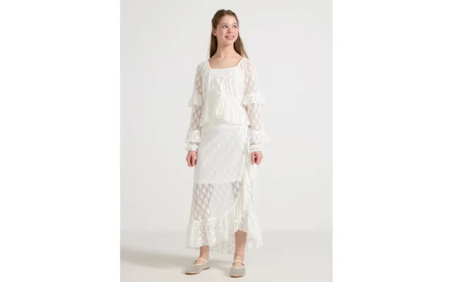 Lace Skirt With Flounces