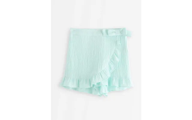 Skort In Cotton Gauze With Flounce