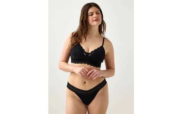 Thong In Cotton With Lace product image