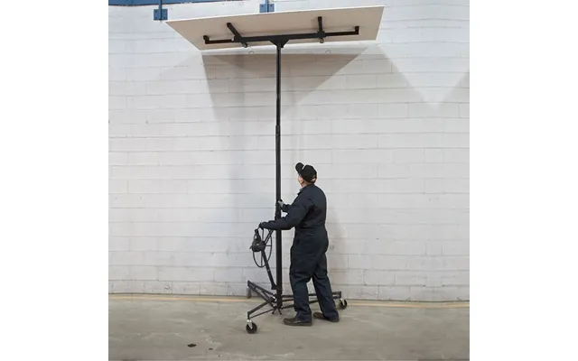 11 16ft Yellow Red Black Blue Drywall Lifter With Rolling Casters Panel Hoist - 16 Feet Black