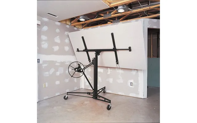 11 Ft Drywall Panel Hoist Lifter With Convenient Design And Easy Assembly - Black