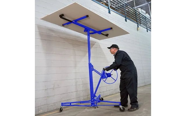 11 Ft Drywall Panel Hoist Lifter With Convenient Design And Easy Assembly - Blue