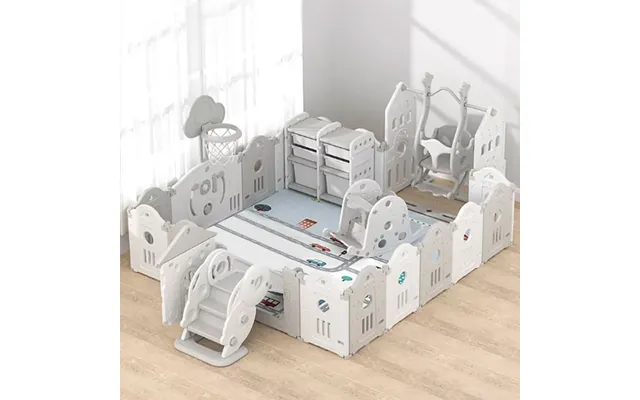 14-panel Baby Playpen Indoor Kids Activity Center Other Play Things Included