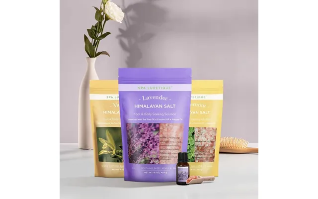 3 Pcs Bath Epsom Salts With Himalayan Bath Salt Set
