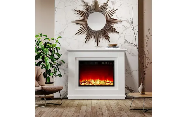 39 48 Inch W Electric Fireplace Suite 1800w With Ambient - Fireplace Tv Stand Version A 39 Inch With Ambient Light 1 Led