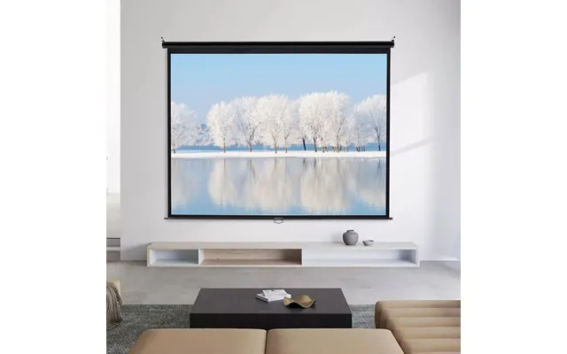 4 3 Projector Screen With Manual Pull Down For Home Theater - 116cm W X 87cm H