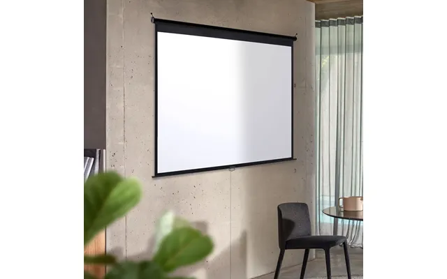 4 3 Projector Screen With Manual Pull Down For Home Theater - 238cm W X 177cm H