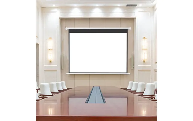 4 3 Wall Mount Electric Projector Screen For Home Theater Movie And Office - 172cm L X 110cm W
