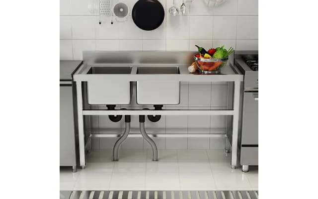 4ft Stainless Steel Kitchen Commercial 3-compartment Sink With Drainboard - Right Drainboard