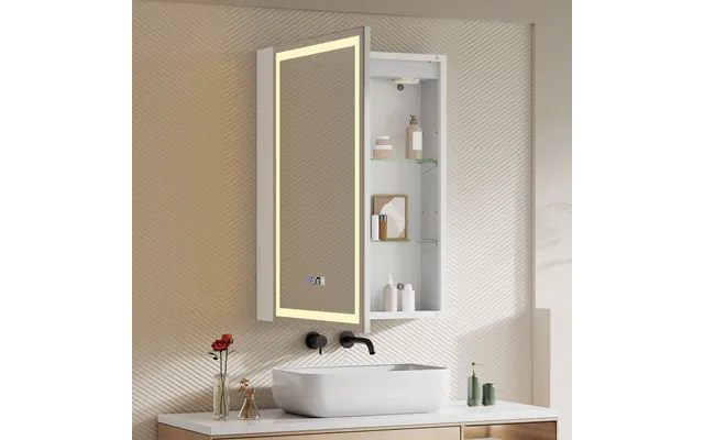 50x70cm 65x60cm Led Bathroom Mirror Cabinet With Bluetooth & Fog-free Technology - 50x70cm
