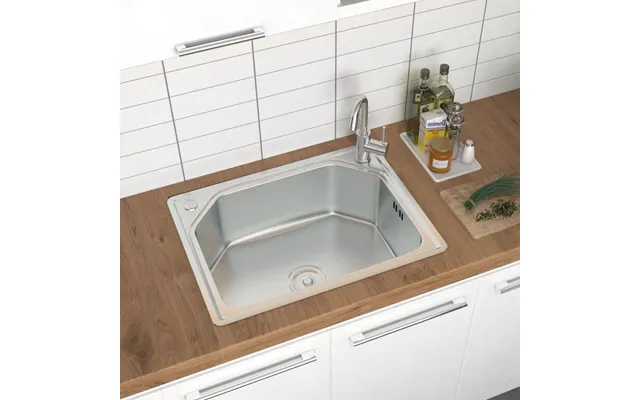60 68cm W Stainless Steel Kitchen Sink Single Bowl Catering - 60cm W X 45cm D X 21cm H