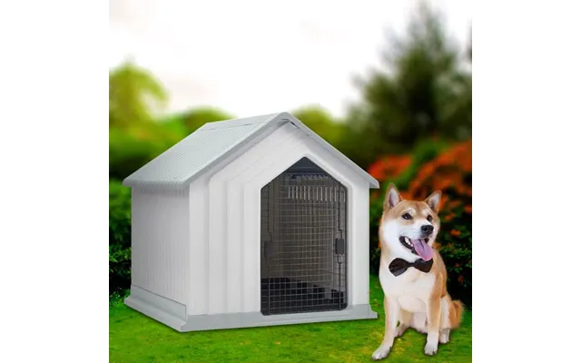 60 Cm H Waterproof Plastic Dog House Pet Kennel With Door