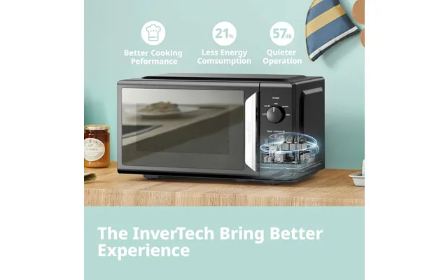 700w White 19l 5-level Power Kitchen Manual Microwave Oven With Timer - Black