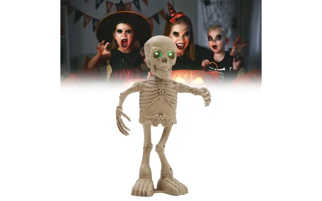 Animated Singing & Dancing Skeleton With Light-up Effects Halloween Scene Decoration