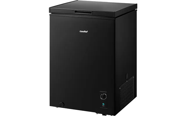 Comfee White Black 99l Freestanding Chest Freezer With Digital Temperature Control - Black