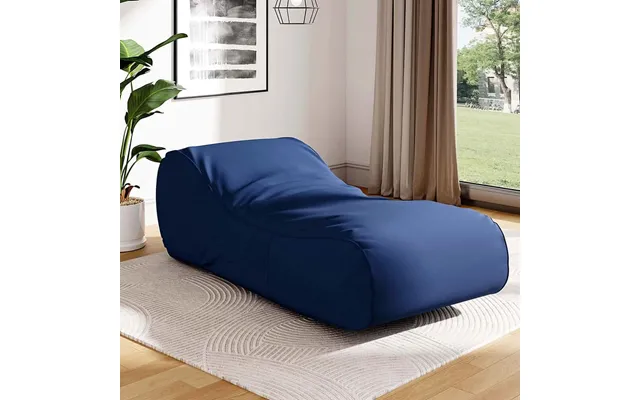 Dense Filling Comfy Lounger For Living Room - Blue