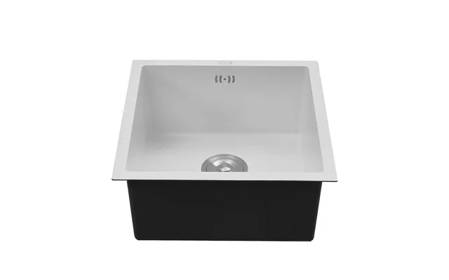 Drop-in Kitchen Sink, Single Bowl Stainless Steel Sink - White