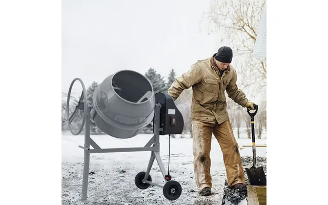 Durable And Versatile Cement Mixer With Easy Movement - Grey Medium