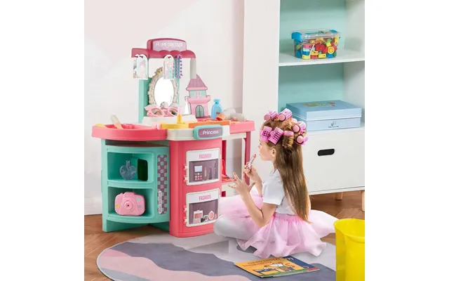 Fun Bucket-shaped Toy Storage Vanity Table