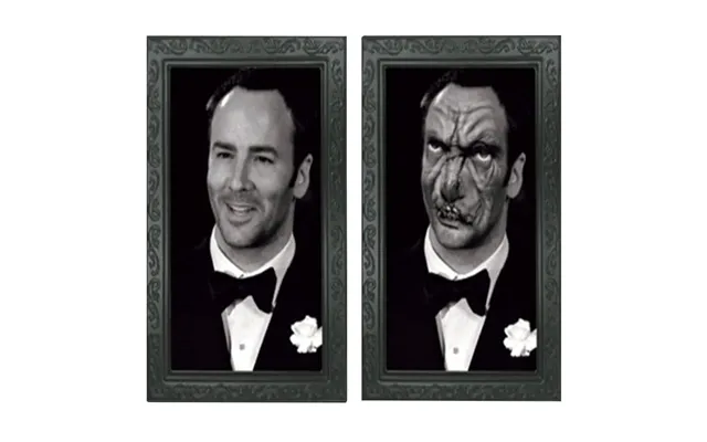 Haunted Transforming Portrait Frame 3d Face-changing Horror Wall Decor For Halloween