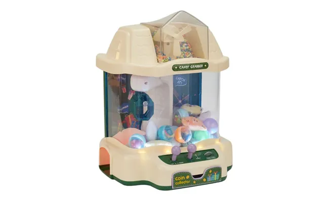 Household Mini Claw Machine With Game Coins-green