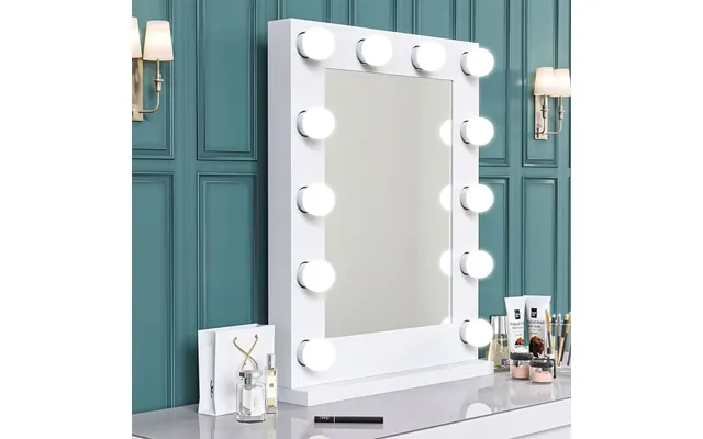 Metal Bulb Makeup Mirror For Tabletop - 50cm Width
