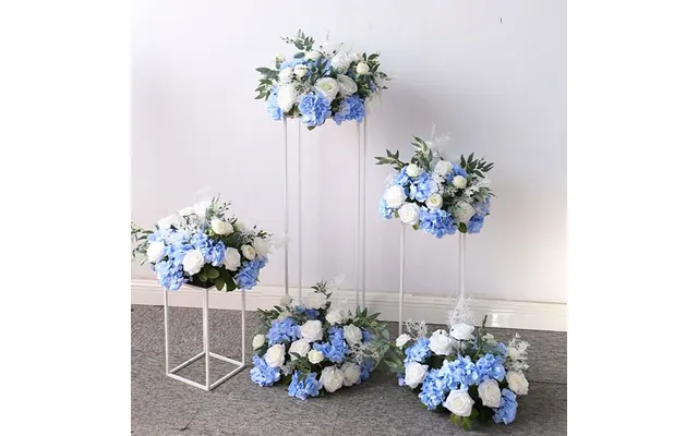 Metal Column Flower Stand For Wedding Decoration Can Be Disassembled - White