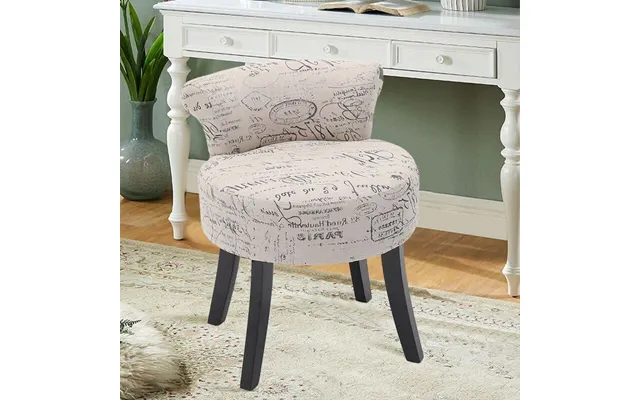 Modern Dressing Stool With Tech Fabric - 2 Units
