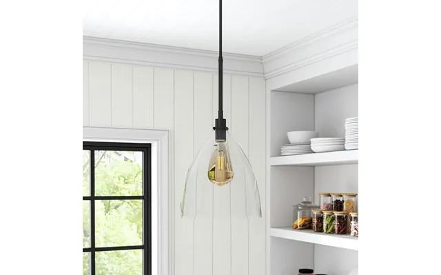 Modern Style Glass Single Light Pendant Light
