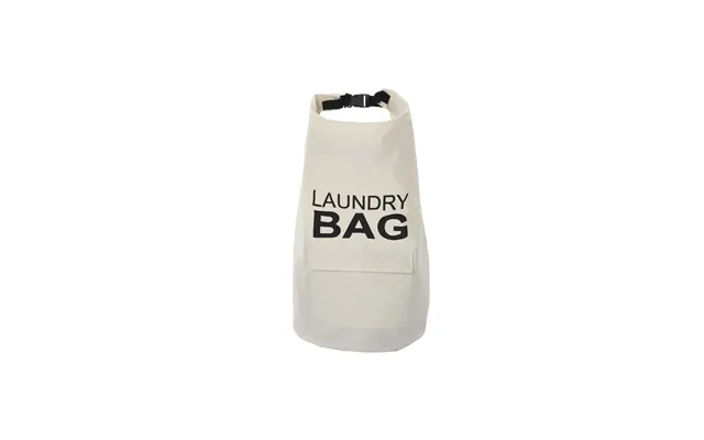 Off White Foldable Laundry Bag Oxford Cloth Pe Coating