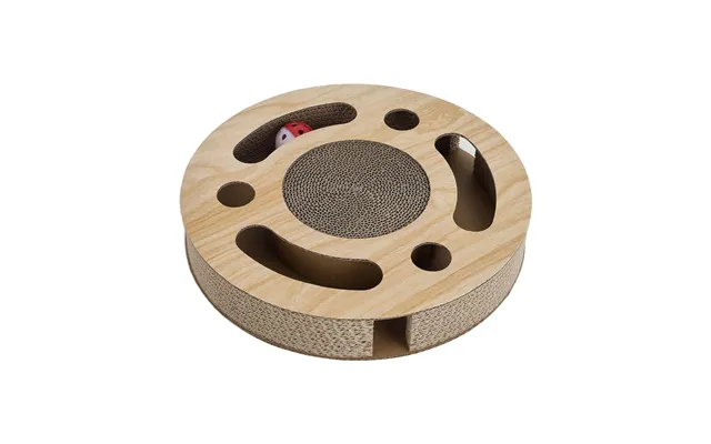 Round Cat Scratcher With Ball Toy