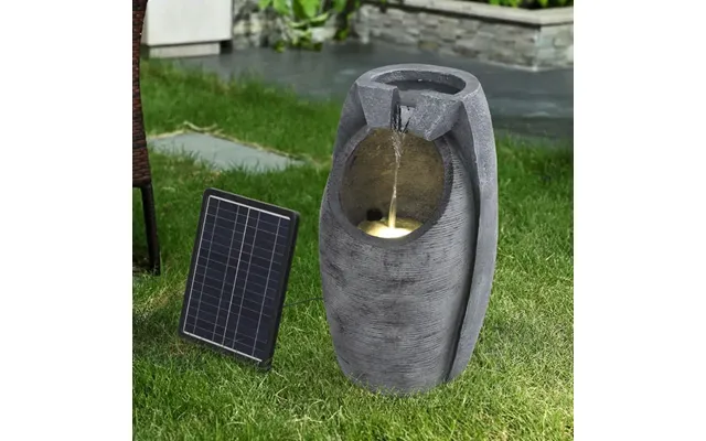 Solar-powered Water Fountain Rockery Decor For Outdoor