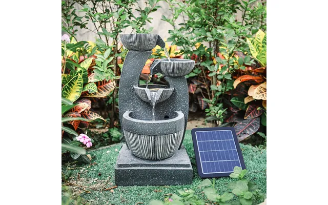 Water Fountain Rockery Decoration Solar Powered For Outdoor Decoration