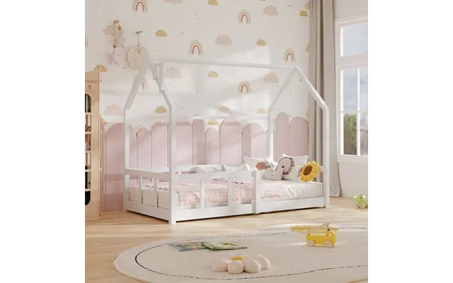Wooden House Bed Frame - White